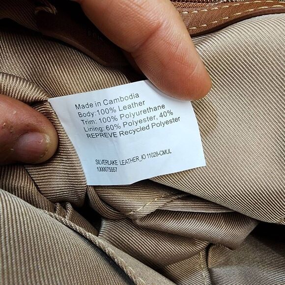 The Sak Silverlake Crossbody Bag Leather Studded Boho Brown Purse Embossed - Picture 8 of 13